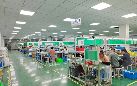 Wire harness production workshop at Dongguan Songyuan facility