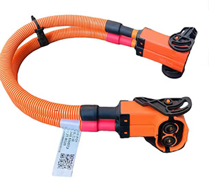 High voltage cable assembly for new energy vehicles
