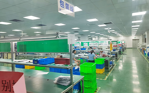 Packaging line inside the Dongguan wire harness factory